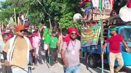 बसंतपुर: वीरपुर अनुमंडल मुख्यालय में प्रशासनिक चाक-चौबंद सुरक्षा के बीच निकला मोहर्रम का जुलूस, पुलिस तैनात