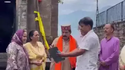 चम्बा: मणिमहेश भोले दिया फौजा चलियां भजन का मां चामुण्डा मंदिर परिसर चंबा के प्राचीन शिव मंदिर में हुआ लोकार्पण