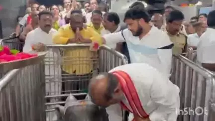 వేములవాడ: శ్రీరాజరాజేశ్వరస్వామి వారిని దర్శించుకొని పూజలు చేసిన ఎమ్మెల్యే ఆది శ్రీనివాస్
