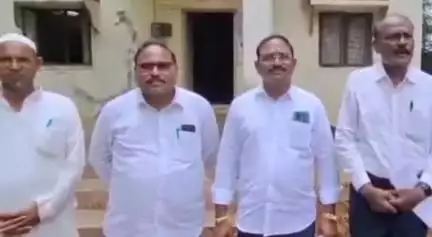 'రెవెన్యూ పెట్రోల్ బంక్ అనుమతి రద్దు చేయాలి' అని డిమాండ్ చేసిన నియోజకవర్గ అభివృధి మండలి సభ్యులు....