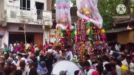 आगर: कानड़ शहर में मोहर्रम पर मुस्लिम समाज ने ताजियों का जुलूस निकाला, गमगीन माहौल में निकले समाजजन