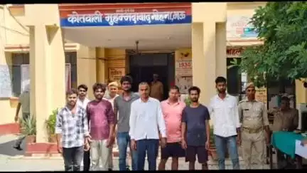 मुहम्मदाबाद गोहना: मुहम्मदाबाद गोहना पुलिस ने विभिन्न मामलों में 9 लोगों का न्यायालय में चालान किया