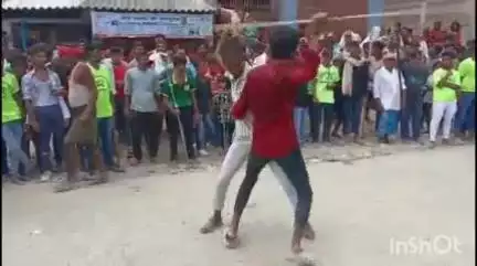 विद्यापति नगर: उत्साह के साथ विभिन्न अखाड़ों ने निकाला तजिया जुलूस, करतब देखने के लिए जुटे रहे लोग
