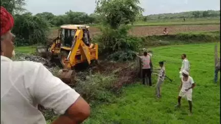 हिण्डोली: हिंडोली की गोकुलपुरा पंचायत में बरसों पुराने श्मशान के अतिक्रमण को कराया गया मुक्त