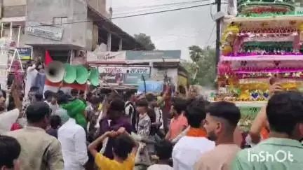 तारापुर: मोहर्रम की दसवीं यौमे आशूरा पर मुस्लिम समुदाय ने रविवार को परंपरागत ताजिया जुलूस निकाला