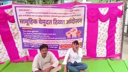 घनसावंगी: तालुक्यातील शेतकऱ्यांचे जिल्हाधिकारी कार्यालयासमोर बेमुदत ठिय्या आंदोलन : शेतकरी गजानन उगले