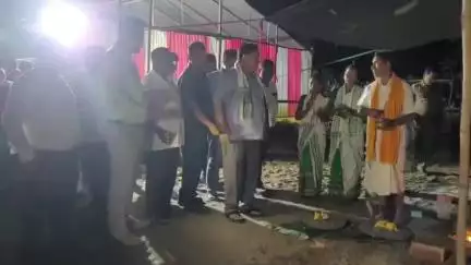 কোকৰাঝাৰ ভাগ: চন্দ্ৰপাৰাত সুত্ৰধাৰ সাংস্কৃতিক ভৱন  নিৰ্মাণৰ আধাৰশিলা  স্থাপন বিটিআৰ প্ৰধান প্ৰমোদ বড়োৰ