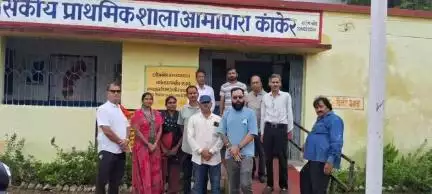 कांकेर: आमापारा स्कूल में सफाई अभियान और फलदार पौधारोपण, पार्षद व वार्डवासियों की सराहनीय पहल