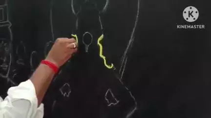 राहाता: कला शिक्षकाने साकारले पंढरीच्या पांडुरंग व वारकऱ्यांचे फलक चित्र.