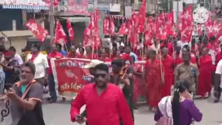 ఖమ్మం అర్బన్: ఖమ్మం లో మోడీ పాలనలో రిటైర్మెంట్స్ తప్ప రిక్రూట్మెంట్స్ లేవు సిపిఐ జాతీయ సమితి సభ్యులు భాగం హేమంతరావు