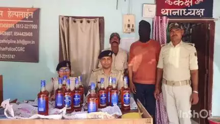 कुर्सेला: कुर्सेला पुलिस ने नवाबगंज मिल्की गांव से 9 लीटर अंग्रेजी शराब के साथ एक तस्कर को गिरफ्तार किया