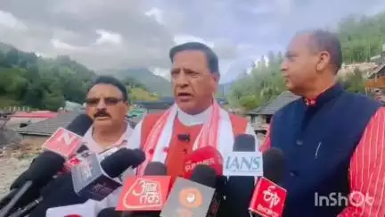 मंडी: जहां होता था बाजार आज वहां महज तबाही, थुनाग में बोले भाजपा के प्रदेशाध्यक्ष राजीव बिंदल
