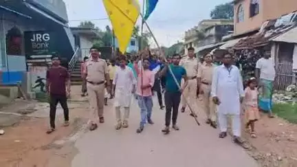 कुंडहित: प्रखंड क्षेत्र के मुस्लिम बहुल गांवों में मुहर्रम के अवसर पर मातमी जुलूस निकाला गया