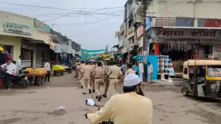दिग्रस: शहरातील विविध मार्गाने दिग्रस पोलीस प्रशासनाकडून काढण्यात आला रूट मार्च