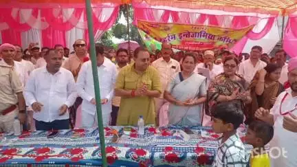 रमना: रमना में शांति और भाईचारे के साथ मनाया गया मुहर्रम, विधायक अनंत प्रताप देव रहे मौजूद