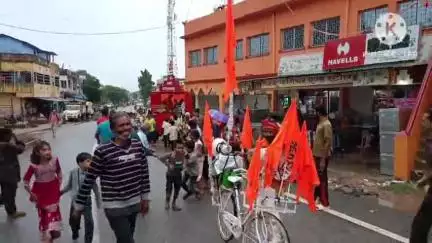 घाघरा: मुख्यालय में घूरती रथ के साथ रथ पूजा का समापन
