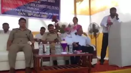 ডবকাত জিলা আৰক্ষী অধীক্ষকৰ উপস্থিতিত ড্ৰাগছ বিৰোধী সজাগতা সভা অনুষ্ঠিত