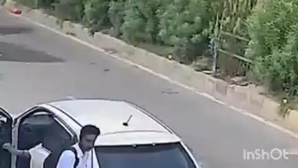 गोहाना: कार चला रहे छात्र ने महिला टीचर को बगल से मारी टक्कर, हादसा CCTV में हुआ कैद