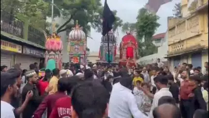 नाहन: मुहर्रम पर नाहन में निकाले गए ताजिए, कर्बला के शहीदों को दी गई श्रद्धांजलि; शहर में 4 अलग-अलग जगह से निकलते हैं ताजिए