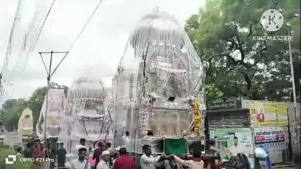 नीमच नगर: नीमच शहर में मोहर्रम पर निकाले गए ताजिए, गम-ए-हुसैन में डूबा शहर