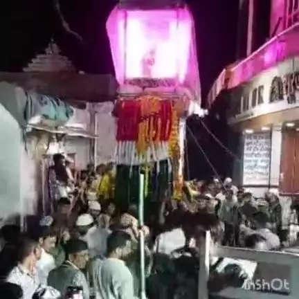 आहोर: आहोर में मोहर्रम के पर्व पर मुस्लिम समुदाय ने निकाले ताजिये, भारी संख्या में लोग रहे मौजूद
