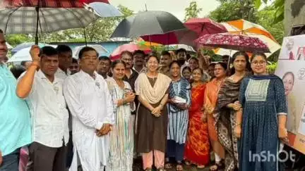 पालघर: नर्सरी बाग- वसई गाव येथे नव्याने उभारण्यात येणाऱ्या अग्निशमन केंद्राचे आमदार स्नेहा दुबे पंडित यांच्या हस्ते भूमिपूजन