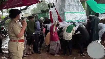 बहोरीबंद: बाकल में शांतिपूर्ण तरीके से मोहर्रम मनाया गया, विभिन्न गलियों में ताजिया निकाली गई