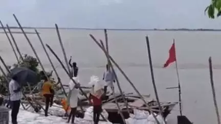 सिमरी बख्तियारपुर: सलखुआ प्रखंड में कोसी नदी के जलस्तर में वृद्धि, कटाव निरोधी कार्य तेज़ी से जारी