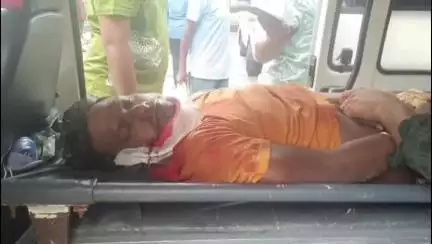 మంచిర్యాల: పశ్చిమబెంగాల్ కి చెందిన వ్యక్తికి తీవ్రగాయాలు