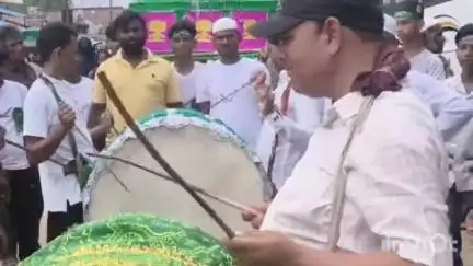 त्योंथर: पटेहरा से शंकरगढ़ तक धूमधाम से निकली ताजिया, मुस्लिम भाइयों के साथ हिंदू भी हुए शामिल