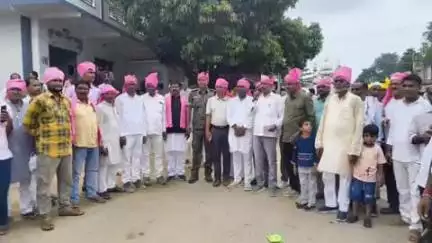पाटन: नावा, जयपुर में मुहर्रम कमेटी द्वारा पगड़ी बांधी गई