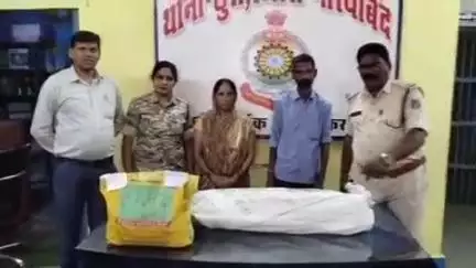 बिंद्रानवागढ़ गरियाबंद: गरियाबंद जिले में हिरण की खाल और गांजा बेचते पति-पत्नी को किया गया गिरफ्तार