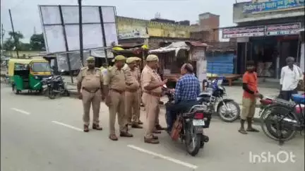 भानपुर: मोहर्रम को देखते हुए सोना थाने की पुलिस पूरे दिन अलर्ट रही, जगह-जगह चेकिंग करती रही