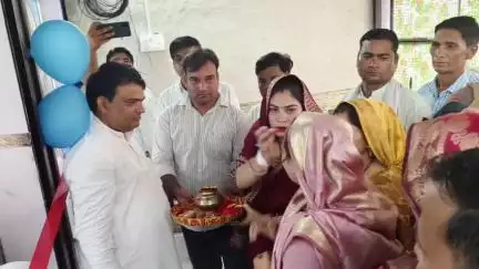 वैर: सांसद संजना जाटव वैर पहुंचीं, एक सामाजिक कार्यक्रम में लिया भाग