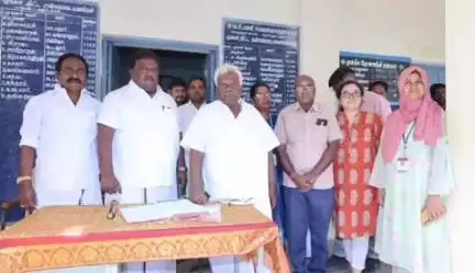 ஆலத்தூர்: கொளக்காநத்தத்தில் திமுக சார்பில் இலவச கண் மருத்துவ முகாம், அமைச்சர் சிவசங்கர் தொடங்கி வைத்தார்