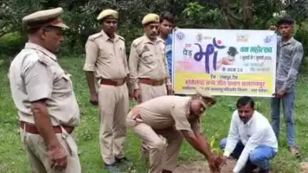 तुलसीपुर: गैसड़ी के राम रेंज परिसर में वन महोत्सव कार्यक्रम के तहत वन विभाग ने रोपे 25 पौधे