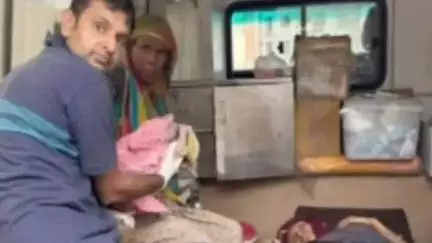 बूंदी: 108 एम्बुलेंस में गुंजी किलकारी, महिला ने एम्बुलेंस में बच्चे को दिया जन्म