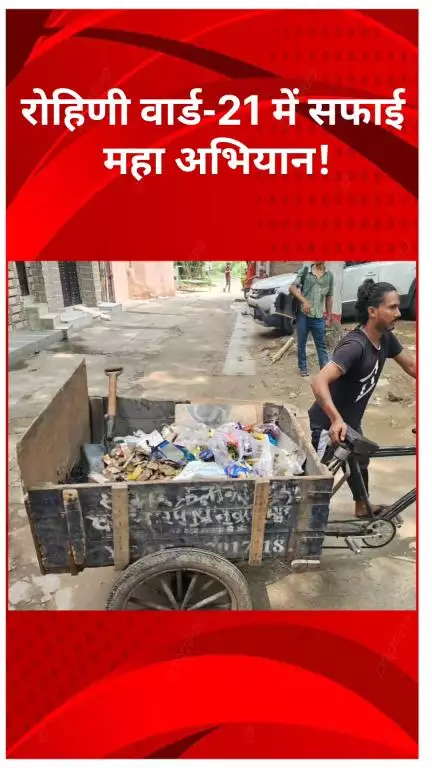 अलीपुर: रोहिणी वार्ड-21 में सफाई महा अभियान! प्रदीप मित्तल ने कॉलोनी का निरीक्षण कर किया जन संवाद