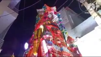 डीडवाना: डीडवाना में हजरत इमाम हुसैन की याद में ताजिए का जुलूस निकाला गया, करतबबाजों ने दिखाए करतब