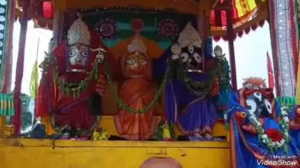 ପଟ୍ଟାଙ୍ଗୀ: ନନ୍ଦପୁରରେ ଆଷାଢ ଶୁକ୍ଳ ଏକାଦଶୀରେ ରଥାରୂଢ ଶ୍ରୀବିଗ୍ରହଙ୍କ ସୁନାବେଶ