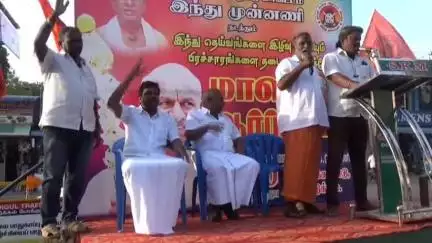 திண்டுக்கல் கிழக்கு: இந்த அரசுக்கு முருக பக்தர்கள் பாடம் புகட்டுவார்கள்-மணிக்கூண்டில் இந்து முன்னணி மாநில தலைவர் காடேஸ்வர சுப்ரமணியம் பேட்டி