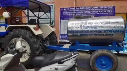 বারুইপুর: রামনগর দু'নম্বর গ্রাম পঞ্চায়েতে বাড়িপুর পূর্ব বিধানসভার বিধায়ক তহবিল থেকে একটি পানীয় জলের ট্যাঙ্ক প্রদান করা হলো