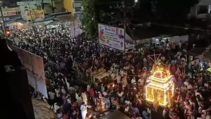 சங்கராபுரம்: சங்கராபுரத்தில் மொஹரம் பண்டிகையை முன்னிட்டு நடைபெற்ற சந்தனக்கூடு ஊர்வலம்