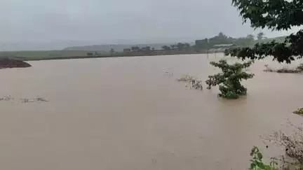 डिंडौरी: कंचनपुर में जल गंगा संवर्धन से बना तालाब, पानी घरों और शमशान तक घुसा, ग्रामीण परेशान