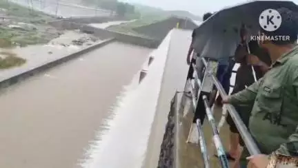 ગઢડા: તાલુકાનો ભીમદાડ ડેમ ફરીવાર થયો ઓવરફલો