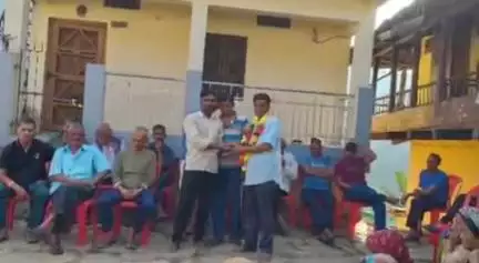 नंदप्रयाग: वीणा तल्ला के सतेन्द्र सिंह निर्विरोध ग्राम प्रधान बने, ग्रामीणों ने फूल मालाओं से किया स्वागत