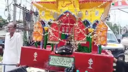 जगदीशपुर: मोहर्रम की 11वीं तारीख को आशानंदपुर से शिया समुदाय ने निकाला मातमी जुलूस