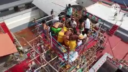 கரூர்: மேலப்பாளையத்தில் கருப்பணசாமி முச்சிலியம்மன் ஆலய கும்பாபிஷேக விழா
