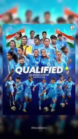 भारतीय महिला फुटबॉल टीम ने AFC एशियन कप में किया क्वालिफाई #FootballTeam #Qualify #india