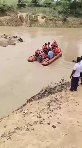 बरही: ताली रोहनिया में हलफल नदी के तेज बहाव में बहा वृद्ध, एनडीआरएफ की मदद से तलाश जारी